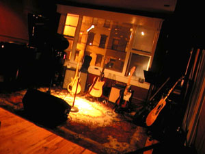 Empty stage.