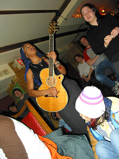 roberts and crowd